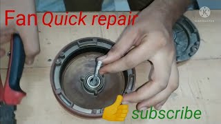 fan bearing remove without puller  simple method  Crompton hispeed fan [upl. by Luanni259]