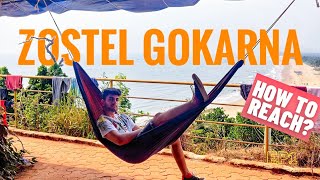 How To Reach Gokarna  Zostel Gokarna  Beach View from Room  Kudle Beach  Delhi to Gokarna Trip [upl. by Panthea]