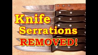 Knife Serrations Removed Quick and Easy [upl. by Austina]