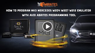 How To Program MK3 Mercedes W204 W207 W212 Emulator With ABRITES [upl. by Lahcar920]