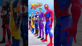 Come on Super Heroes DOMINO EFFECT THE AMAZING  Marvel Toys shorts funny [upl. by Ceciley]