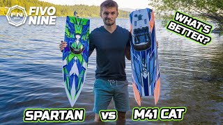 Traxxas Spartan vs Traxxas M41 widebody Catamaran [upl. by Atteuqahc]