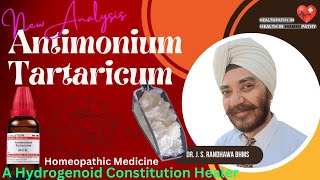 Antimonium Tartaricum The Hydrogenoid Constitution Healer  Homeopathic Medicine  Antim Tart [upl. by Shena]