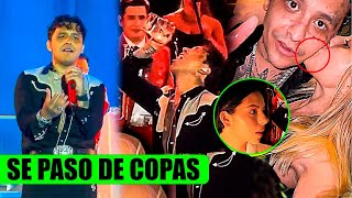 Christian Nodal Se Pasa De Copas Y Reacciona Mal Al Ver a Angela Aguilar En Su Concierto [upl. by Elvia]