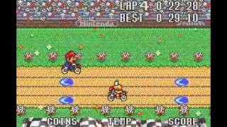 Mario Excitebike SNES Satellaview [upl. by Ytak]