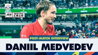 quotIt Was Unbelievably Lucky But Unbelievably Goodquot  Medvedev Reflecting On His Match With Tstisipas [upl. by Philpot]