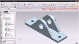 Siemens Nx CAD Basic Modeling Training Tutorial for Beginner  3  UG NX [upl. by Aratihc]