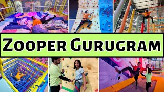 Zooper Trampoline Park Delhi NCR  Trampoline Park Gurgaon Ticket Price Timing  Thakur Saurav Vlog [upl. by Kcirtap]