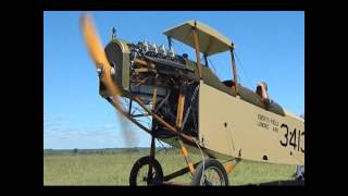 Frist engine Run Curtiss OXX6 220213wmv [upl. by Siuluj346]