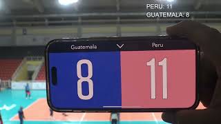 PERU vs GUATEMALA SET 3 [upl. by Atwood279]