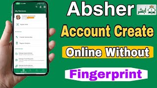 Absher Account Registration Online  Absher Account Kaise Banaye Absher Account Without Fingerprint [upl. by Llenrup]