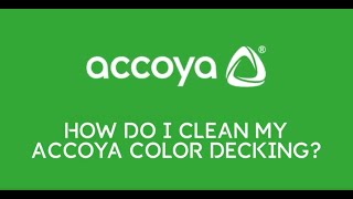 How do I clean my Accoya Color decking [upl. by Niltag]