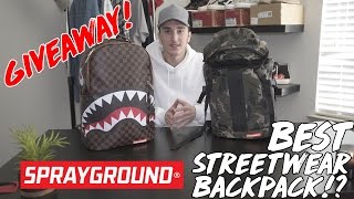 BEST STREETWEAR BACKPACKS  Sprayground Review  GIVEAWAY [upl. by Yahiya]