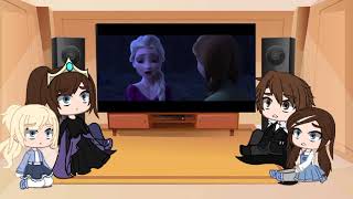 past anna elsa and parents react to present lazy [upl. by Sarazen667]