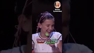 Millie Bobby Brown Raps Nicki Minaj’s Song ‘Monster’ [upl. by Aihsein]