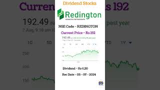 redington dividend 2024  dividend stocks  highest dividend paying stocks shorts sharemarket [upl. by Sardse]