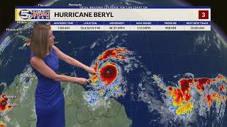 Tropics Update Beryl Now A Major Category 3 Hurricane [upl. by Azyl]