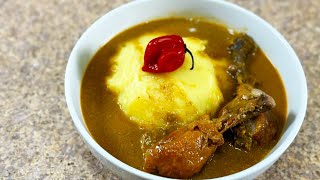 How to make a Tasty CHICKEN FUFU at home [upl. by Arhat801]