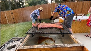 Cajun Microwave Pig Roast  Hawaiian Luau Birthday Party 1172020 [upl. by Fayina]