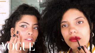 FrenchCuban Sisters Ibeyi Do Their Going Out Beauty Routine  Beauty Secrets  Vogue [upl. by Nywles]