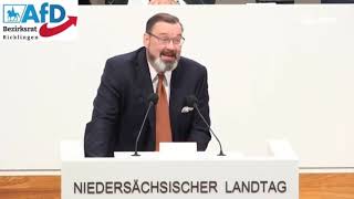 Klaus Wichmann AfD zum Thema Niedersächsischer Verfassungsschutz ist Antifa [upl. by Anailil865]