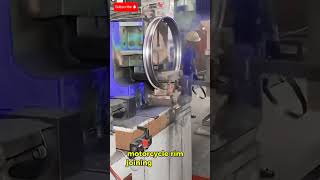 Motorcycle rim joining welding process  Satisfying tools and machine make work easy shorts [upl. by Olav]