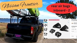 Nissan Frontier rear air bags  True suspension kit  custom inboard setup 2wd and 4wd Part 2 [upl. by Carlee]