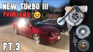 Z54 ZZP Turbo Install on 09 Cobalt SS Pt3 PROBLEMS  𝗖𝗼𝗯𝗮𝗹𝘁 𝗦𝗲𝗿𝗶𝗲𝘀 [upl. by Edgardo732]