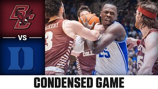 Boston College vs Duke Condensed Game  202324 ACC Mens Basketball [upl. by Hardunn]