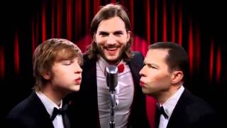 Two and a Half Men New opening theme with Ashton Kutcher [upl. by Aluin967]