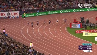 Women’s 200m Final  Ta Lou Disqualified  2024 Brussels Diamond League [upl. by Aela]