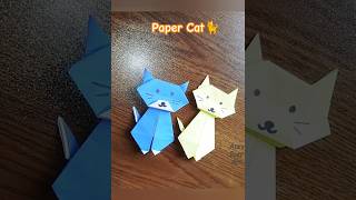 Paper Cat diy Easy Crafting for kids ArasEasyArt papercraft cat diy origami cute cutecat [upl. by Lorrie]