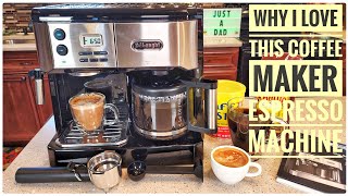 REVIEW De Longhi BCO430BM All In One Combination Coffee Maker amp Espresso Machine Cappuccino Latte [upl. by Rednaxela601]