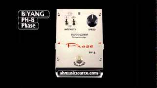 Biyang PH8 Phaser guitar Pedal Demo [upl. by Airbas]