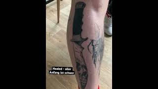 healed blackwork blackworktattoo tattoo beginner [upl. by Ladd787]