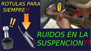 COMO ENGRASAR ROTULAS  RUIDOS EN LA SUSPENSION DELANTERA  CHEVROLET S10 ALEX GARAGE ROTULA DAÑADA [upl. by Medarda]