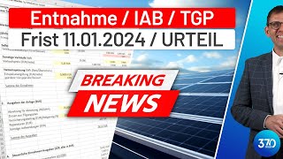 Photovoltaik  Neues  Frist zum Nullsteuersatz Investitionsabzugsbetrag und Totalgewinnprognose [upl. by Deirdra]