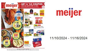 Meijer Weekly Ad US  11102024  11162024 [upl. by Naesal]