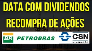 CMIN3 CSN MINERAÇÃO YIELD 14 DIVIDENDOS CHEGANDO PETR4 PETROBRAS dividendos cmin3 petr4 ações [upl. by Naedan]