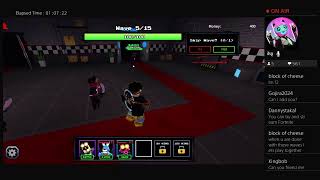 Playing fnaf td on roblox with foxy and block of cheese [upl. by Noslen]