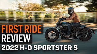 2022 HarleyDavidson Sportster S First Ride Review [upl. by Tor463]