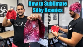 How to Sublimate BEAUTIFUL BEANIES  A New Product at Silky Socks [upl. by Enamrahc850]