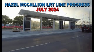 Hazel McCallion LRT Line quotProgressquot July 2024 [upl. by Akinwahs]