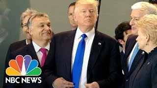 A Look Back At Donald Trump’s Awkward Moments With World Leaders  NBC News [upl. by Pinkerton]