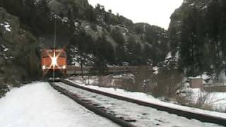 Colorado Ski Train approaching Moffat Tunnel from Denver CO [upl. by Gomar]