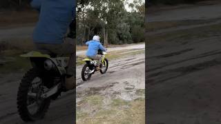 Dirt bike riding at the track 350 husquvarna fc 4 stroke 2023 125 Honda crf 4 stroke 2022 [upl. by Cherise]