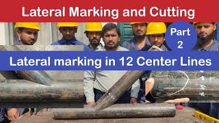 Lateral marking Cutting in hindi  lateral marking  pipe Lateral  Equal lateral Marking cutting [upl. by Madi]