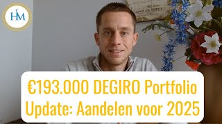 €193000 DEGIRO Portefeuille Beleggen 2025  Aandelen Kopen bij DEGIRO voor 2025 degiro portfolio [upl. by Harold]