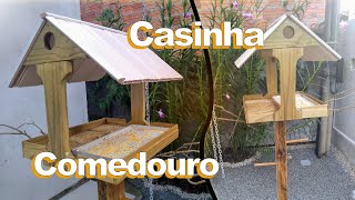 CasinhaComedouro para Pássaros DIY  passo a passo [upl. by Nilauqcaj143]