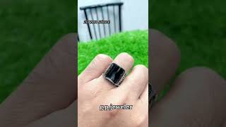 black zircon stone high quality pure chandi jewelry imported micro style Islamabad [upl. by Laumas]